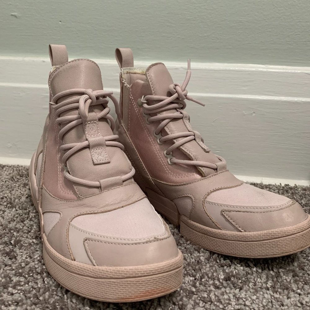 Dusty Pink CPX Chelsea Converse Hi Top Sneaker Boots